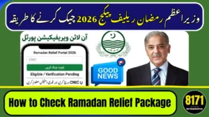 وزیراعظم رمضان ریلیف پیکج 2026 چیک کرنے کا طریقہ