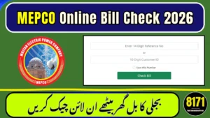 Mepco Online Bill